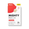 Pack of round clear hydrocolloid pimple patches by Hero Cosmetics.